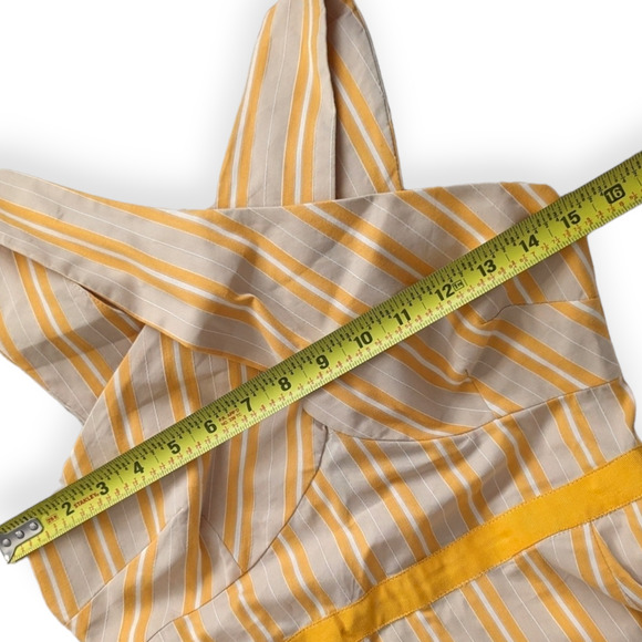 Anthropologie HD in Paris Asbury Stripe Crossover A-Line Dress - Picture 9 of 12